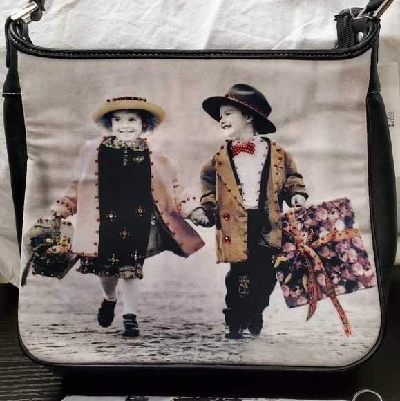 2pc Pair Printed Shoulder Bag and Wallet - Picture 2 of 16